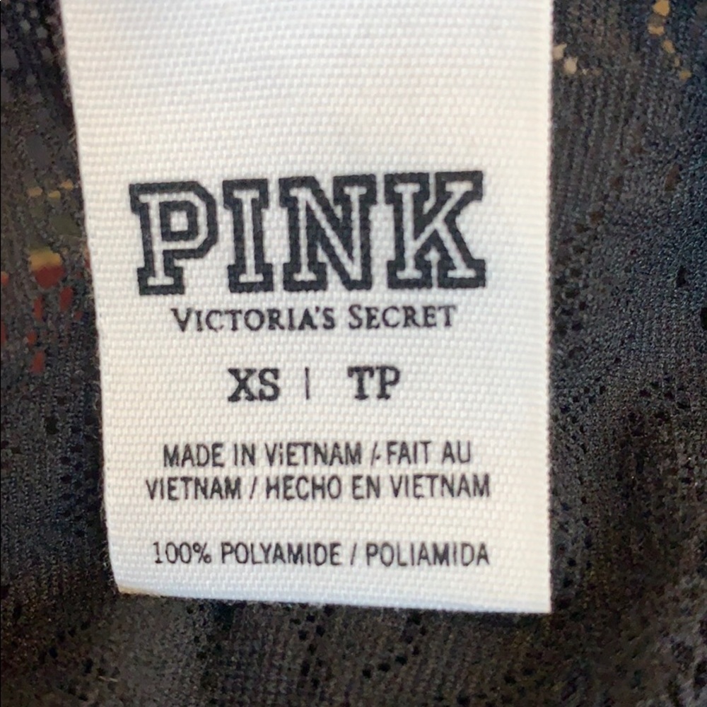Pink Victoria’s Secret black lace tank top/cami - Picture 4 of 4